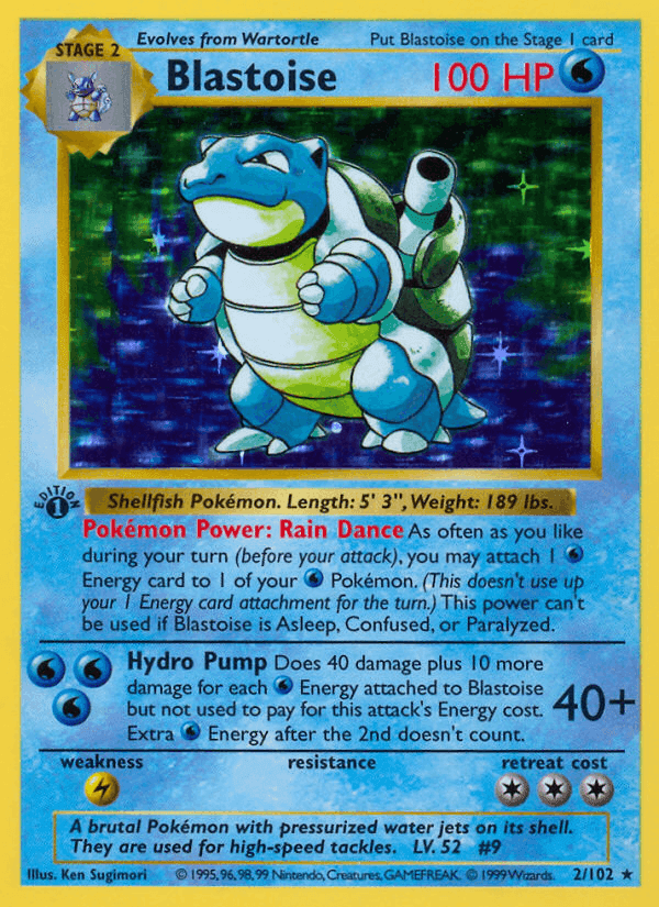 Blastoise · First Edition · EN · Base Set