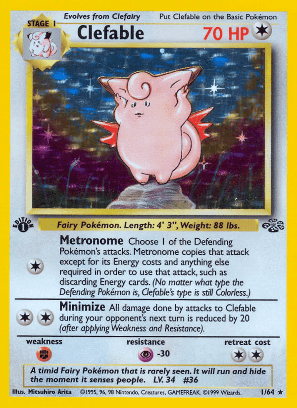 Clefable · First Edition · EN · Jungle