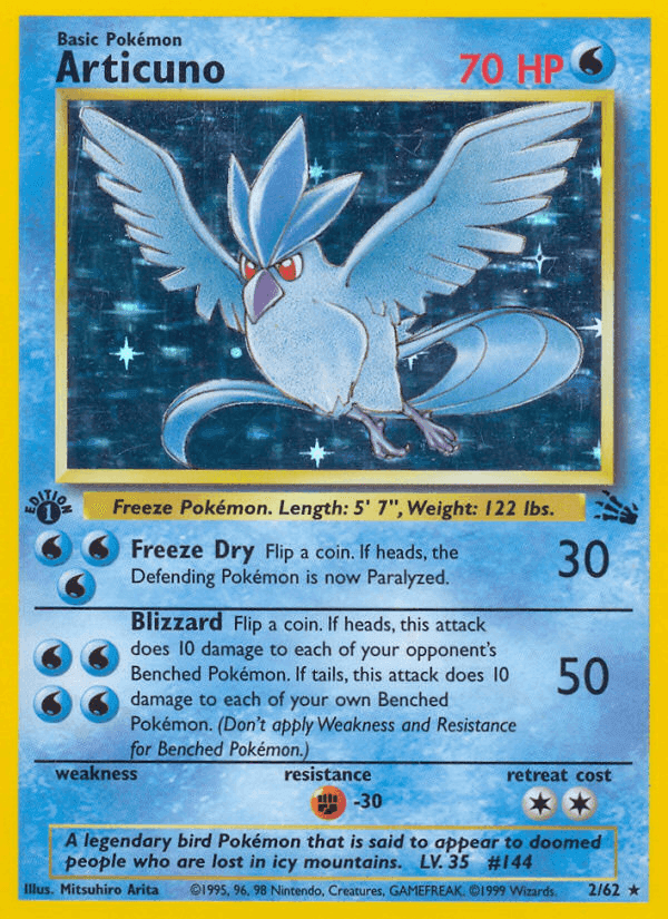 Articuno · First Edition · EN · Fossil