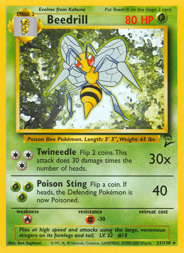 Beedrill · EN · Base Set 2