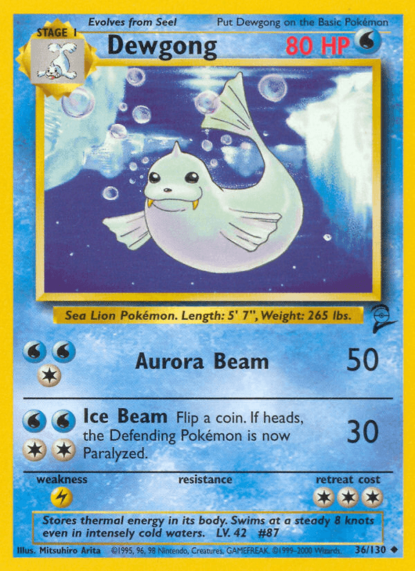 Dewgong · EN · Base Set 2
