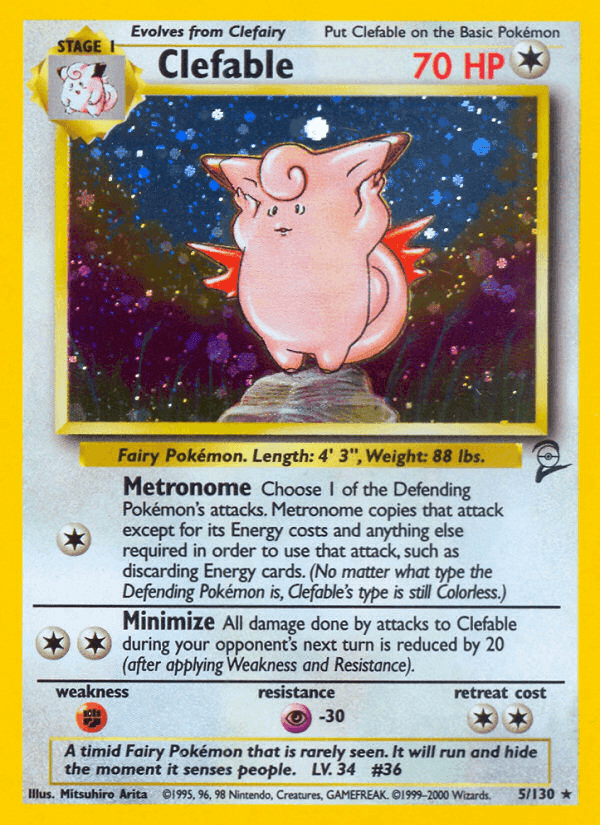 Clefable · Holo · EN · Base Set 2