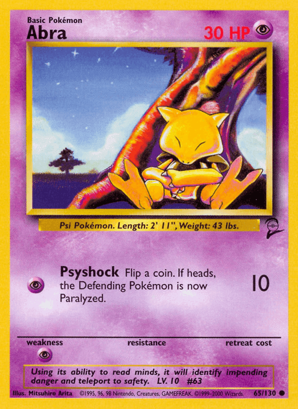 Abra · EN · Base Set 2
