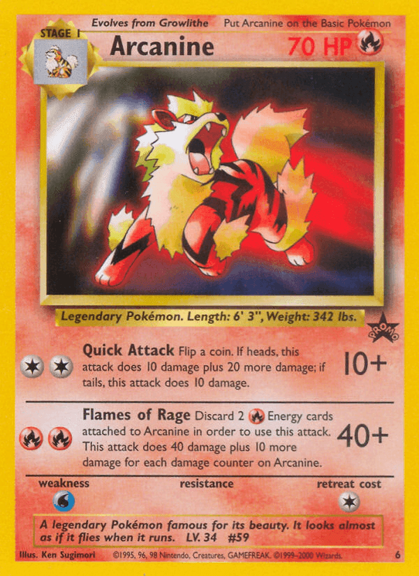 Arcanine · EN · Wizards Black Star Promos