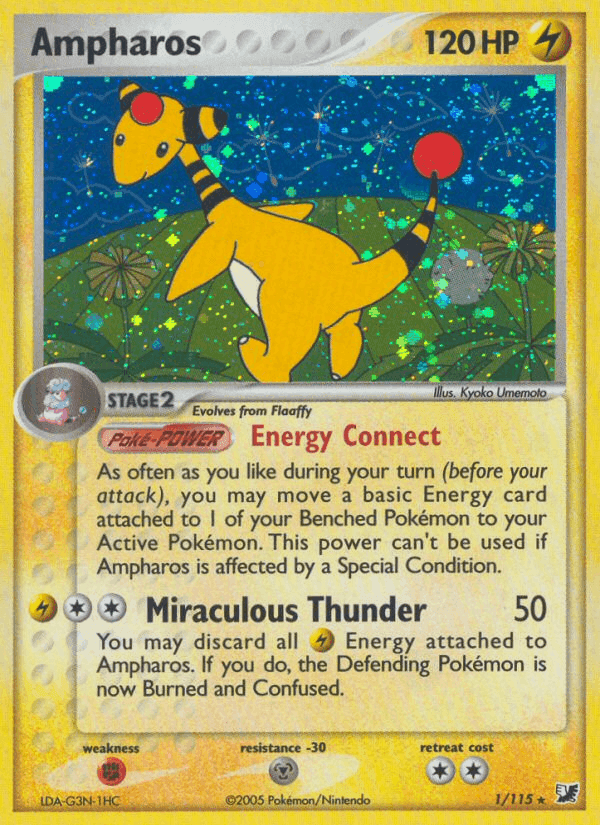 Ampharos · Holo · EN · Unseen Forces