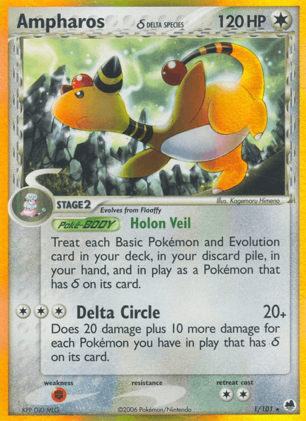 Ampharos δ · Holo · EN · Ruby & Sapphire