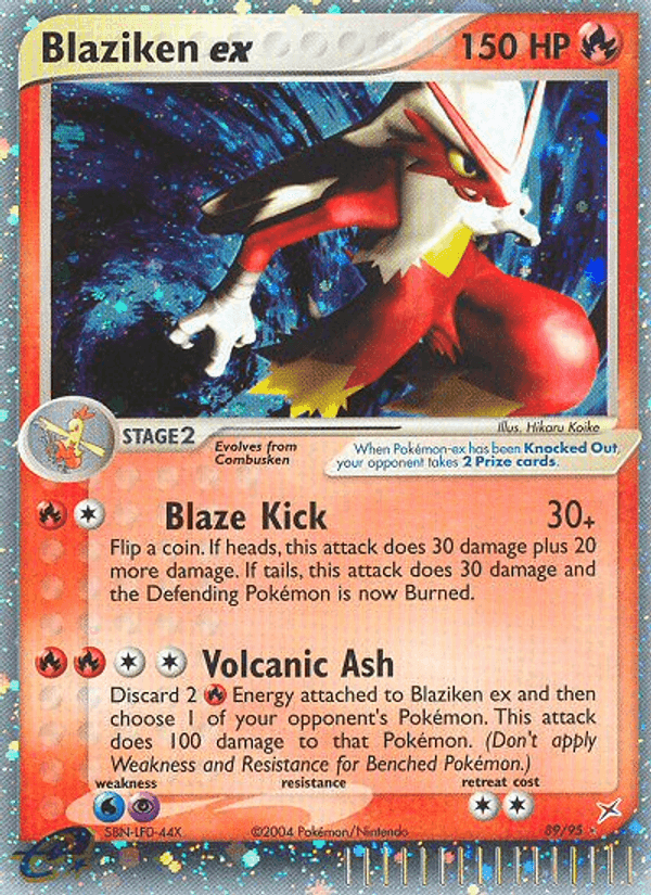 Blaziken ex · Holo · EN · Team Magma vs Team Aqua