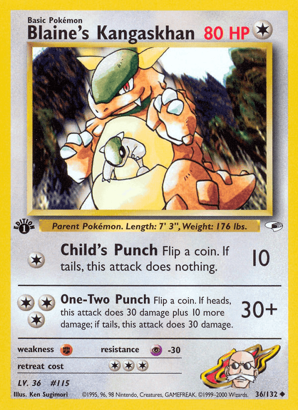 Blaine's Kangaskhan · EN · Gym Heroes