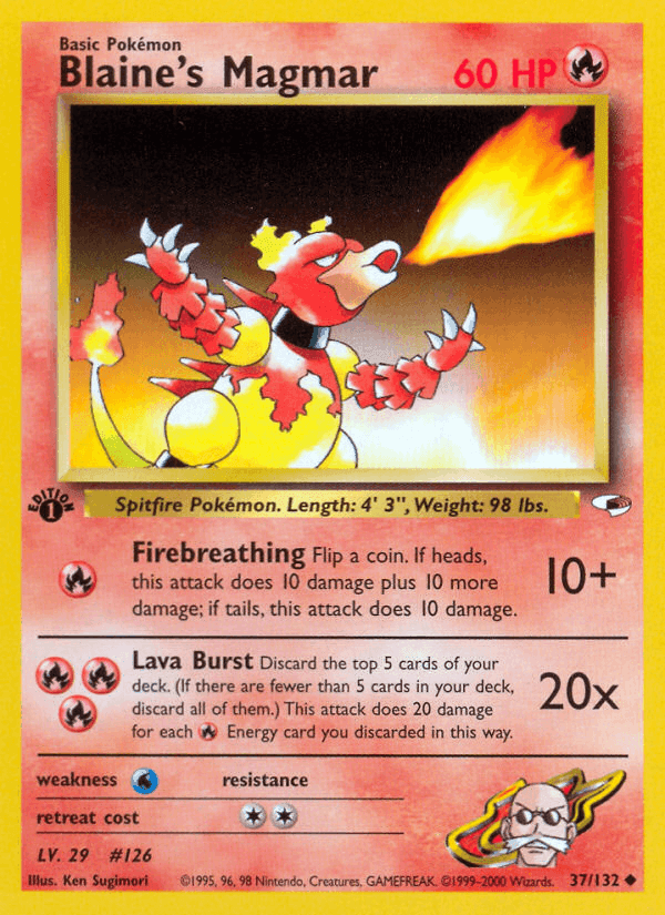 Blaine's Magmar · EN · Gym Heroes
