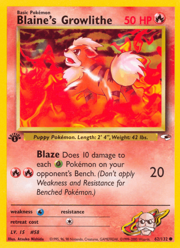 Blaine's Growlithe · EN · Gym Heroes