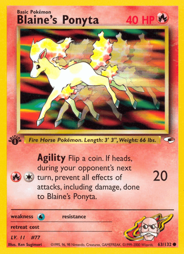 Blaine's Ponyta · EN · Gym Heroes