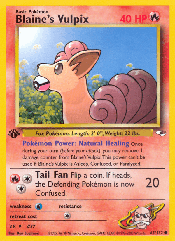Blaine's Vulpix · EN · Gym Heroes