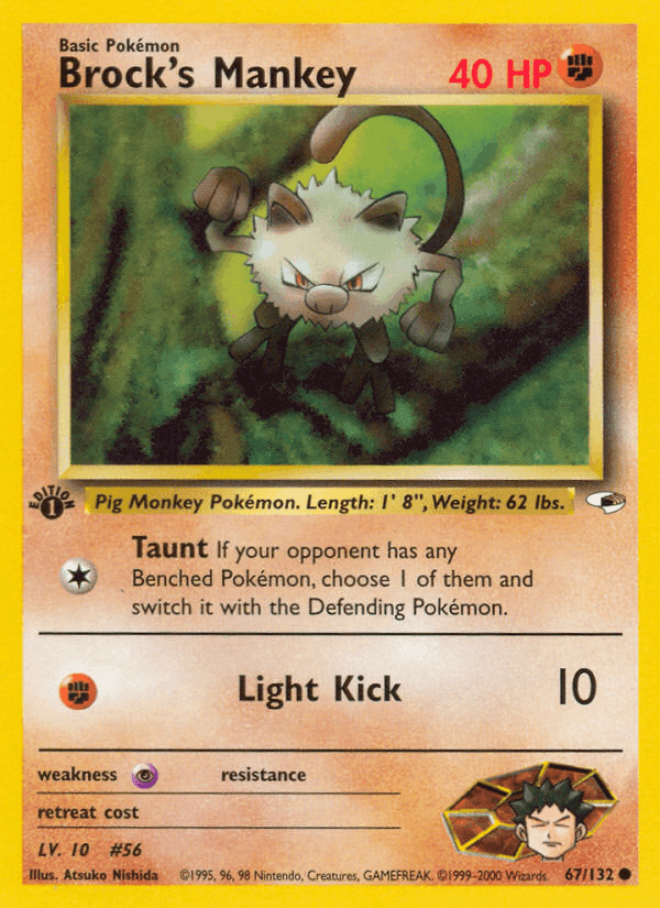 Brock's Mankey · EN · Gym Heroes