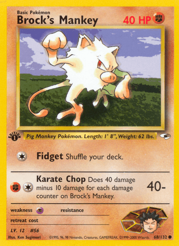 Brock's Mankey · EN · Gym Heroes