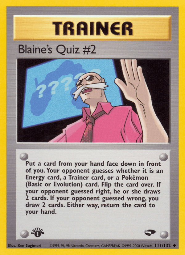 Blaine's Quiz #2 · EN · Gym Challenge