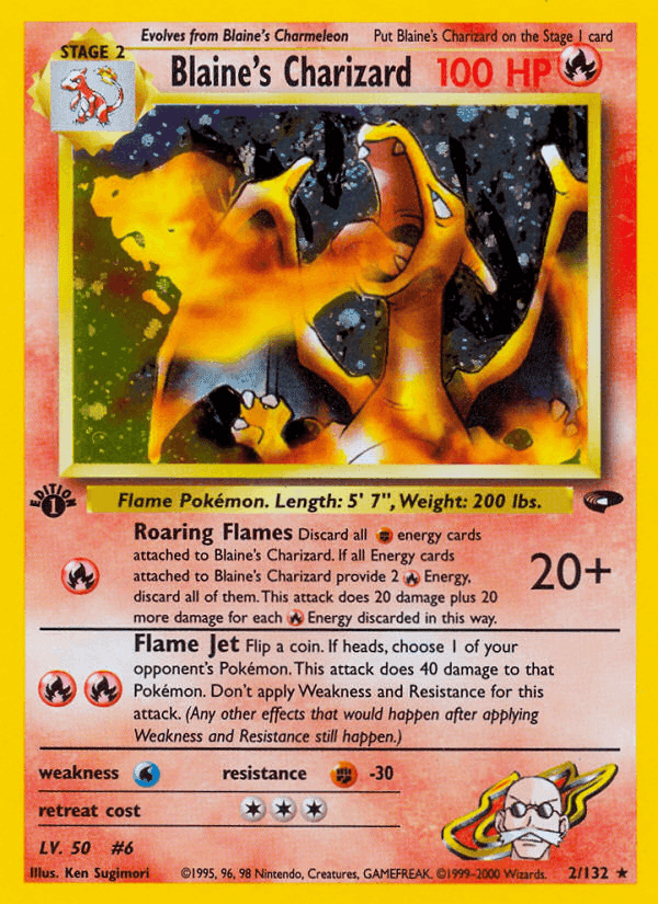 Blaine's Charizard · First Edition · EN · Gym Challenge
