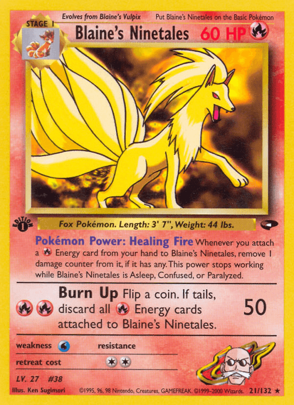 Blaine's Ninetales · EN · Gym Challenge