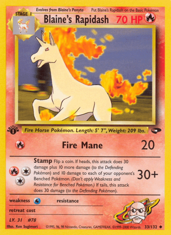 Blaine's Rapidash · EN · Gym Challenge