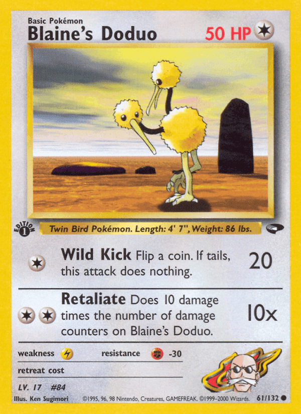 Blaine's Doduo · EN · Gym Challenge