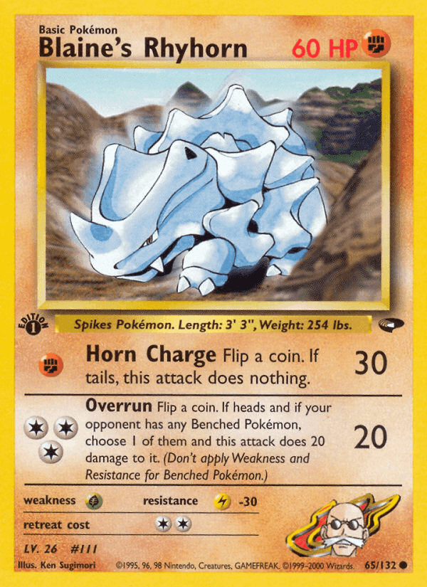 Blaine's Rhyhorn · EN · Gym Challenge