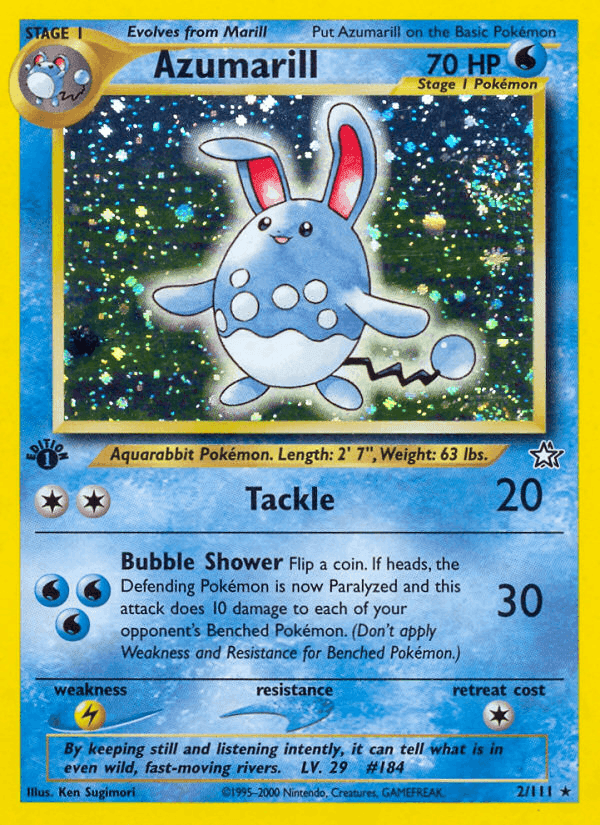 Azumarill · First Edition · EN · Neo Genesis