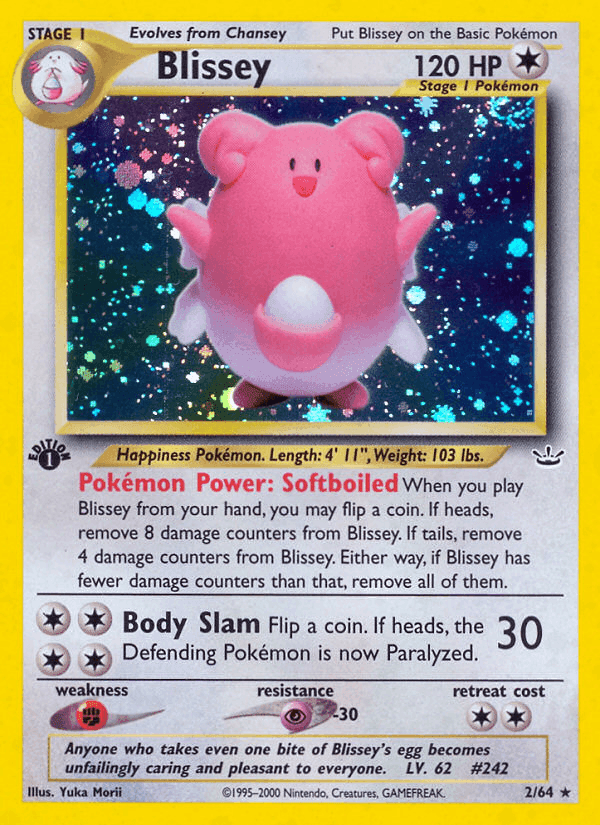 Blissey · First Edition · EN · Neo Revelation