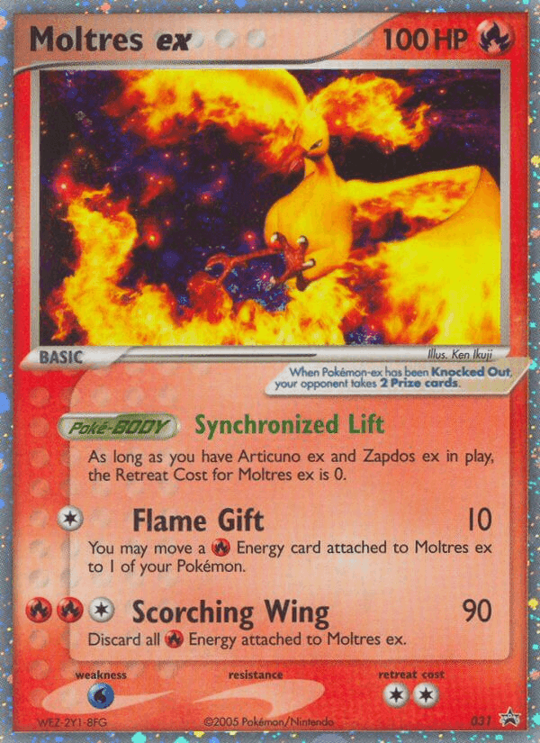 Moltres ex · Holo · EN · Nintendo Black Star Promos