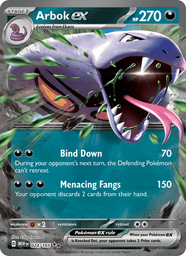 Arbok ex · Holo · EN · 151