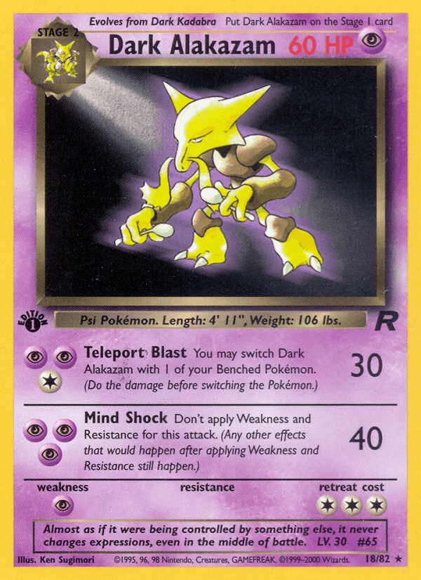Dark Alakazam · EN · Team Rocket