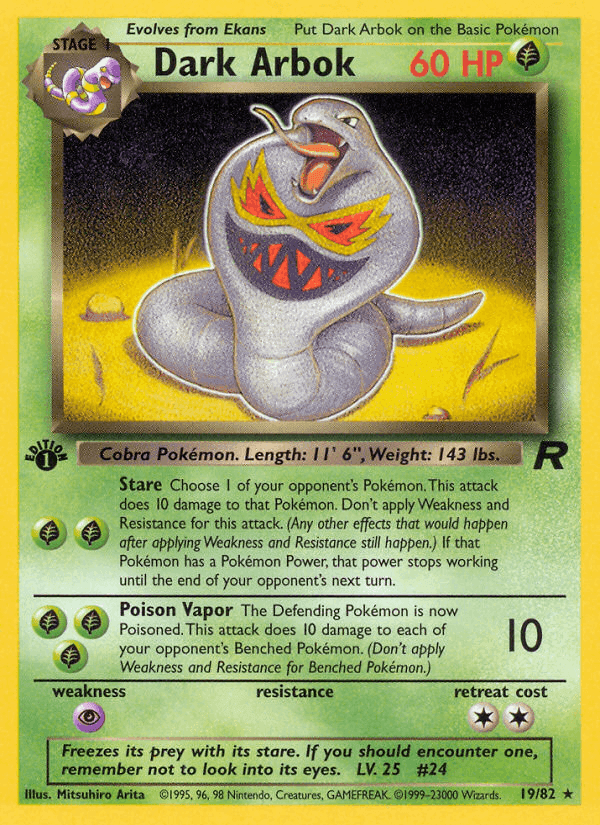 Dark Arbok · EN · Team Rocket