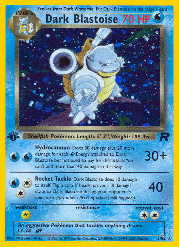 Dark Blastoise · First Edition · EN · Team Rocket