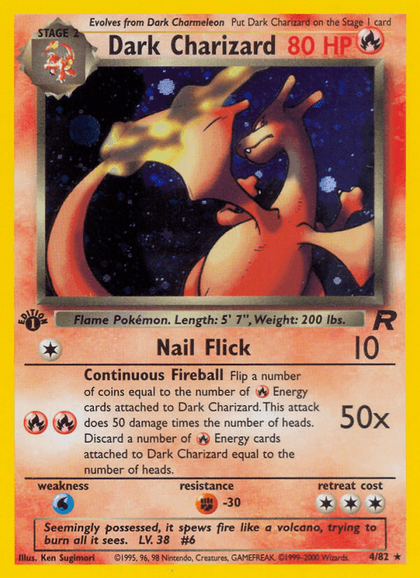 Dark Charizard · First Edition · EN · Team Rocket