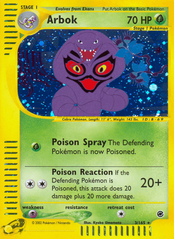 Arbok · Holo · EN · Expedition Base Set