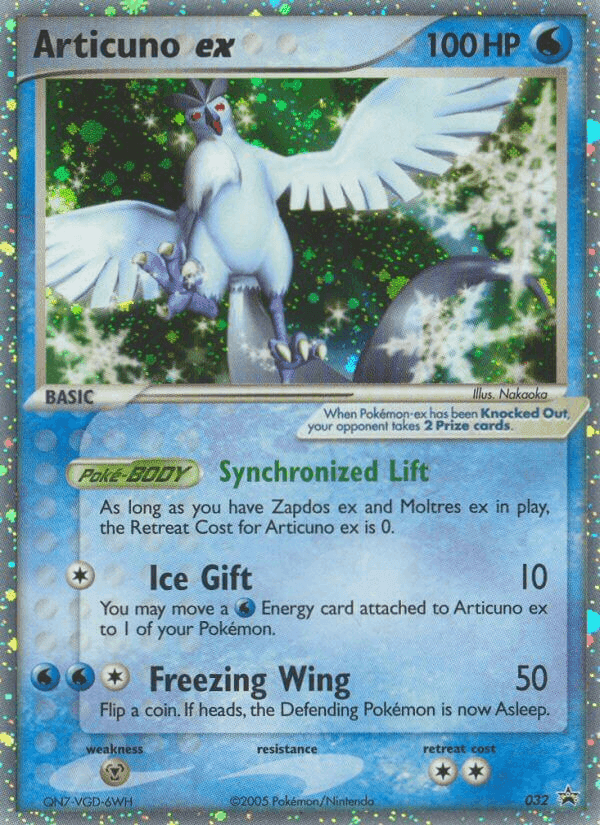 Articuno ex · Holo · EN · Nintendo Black Star Promos